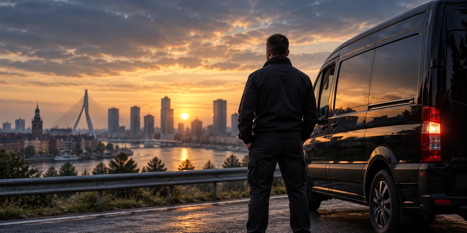 Professionele chauffeur van Jordelivery